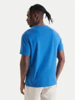 T-shirt regular fit in Jersey Uomo Tommy Hilfiger Blu Denim con Logo art. MW0MW42365 C4U - immagine 2