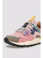 Sneakers Flower Mountain Donna in Camoscio Rosa e Nylon Rosa art. Yamano 3 Woman 2B22 Grey Cipria - immagine 3