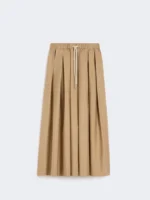 Gonna 'S MaxMara in popeline di cotone color deserto art. SMMPINETA