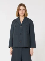 Camicia 'S MaxMara sahariana in popeline color blu art. SMMRENATA - immagine 2