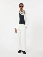 Pantaloni 'S MaxMara in stuoia di lino color bianco art. SMMAMEDEA - immagine 4