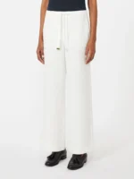 Pantaloni 'S MaxMara in stuoia di lino color bianco art. SMMAMEDEA - immagine 2