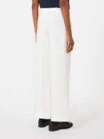 Pantaloni 'S MaxMara in stuoia di lino color bianco art. SMMAMEDEA - immagine 3