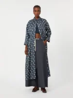 Pantaloni 'S MaxMara in popeline con coulisse color blu marino art. SMMGUFO - immagine 4