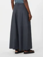 Pantaloni 'S MaxMara in popeline con coulisse color blu marino art. SMMGUFO - immagine 3