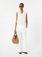 Top 'S MaxMara in raso di seta color bianco art. SMMDRY - immagine 5