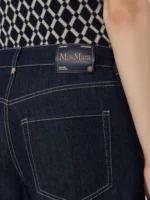 Jeans 'S MaxMara in denim con risvolto color blu marino art. SMMCHIARA - immagine 4