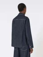 Camicia 'S MaxMara in denim di cotone color blu marino art. SMMENFASI - immagine 3