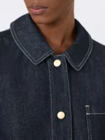 Camicia 'S MaxMara in denim di cotone color blu marino art. SMMENFASI - immagine 4