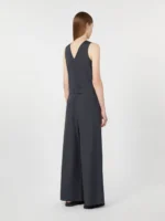 Tuta 'S MaxMara in popeline di cotone color blu marino art. SMMCENTRO - immagine 3