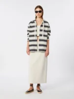 Felpa 'S MaxMara in jersey scuba a righe blu marino art. SMMDREAM - immagine 5