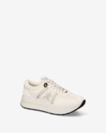Sneakers Premiata Donna in Camoscio e Nylon Avorio Back Pitonato art. Bethcoin 8145 - immagine 2