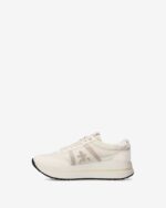 Sneakers Premiata Donna in Camoscio e Nylon Avorio Back Pitonato art. Bethcoin 8145 - immagine 3