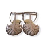 Sandalo Ragnetto Anna F con cinturino a T in Vernice Cipria art. 512 Vernice Cipria P - immagine 3