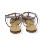 Sandalo Ragnetto Anna F con cinturino a T in Vernice Cipria art. 512 Vernice Cipria P - immagine 5