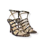 Sandalo Anna F in Tessuto Leopardato Tacco 10 art. 3868 Tessuto Maculato Tacco 2118 - immagine 2