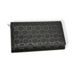 Portafogli Pollini In Pelle Nera Embossed con Bottone  art. TE9000PP02Q2500A