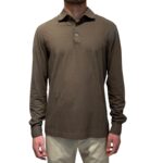 Polo a Maniche Lunghe Filippo De Laurentiis Tortora art PLMLBAS JCREPE U920