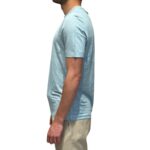 T-shirt in Lino Filippo De Laurentiis Azzurro Polvere art TSMC JERLIN U800 - immagine 2