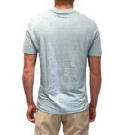 T-shirt in Lino Filippo De Laurentiis Azzurro Polvere art TSMC JERLIN U800 - immagine 3
