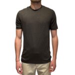 T-shirt in Lino Filippo De Laurentiis Testa di Moro art TSMC JERLIN U190