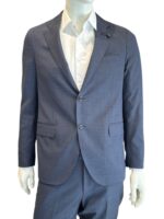 Abito Lardini Semifoderato in Tessuto Loro Piana Zelander Dream Blu Notte Art. CN445AE CN64416 850