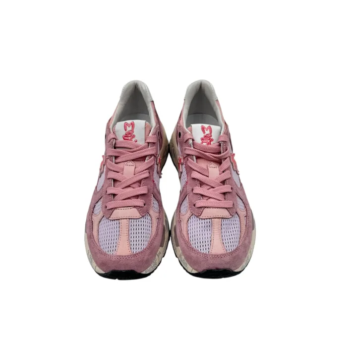 Sneakers Premiata Donna in Tela Traforata Malva e Camoscio Rosa art. Mased 8220, foto 3 di 5