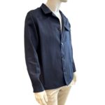 Overshirt  in Lino Blu Navy con Tasca Frontale Art. MCJSP3259S26 FIELD JACKET 1 TK MC-JASPER 3259 - immagine 2
