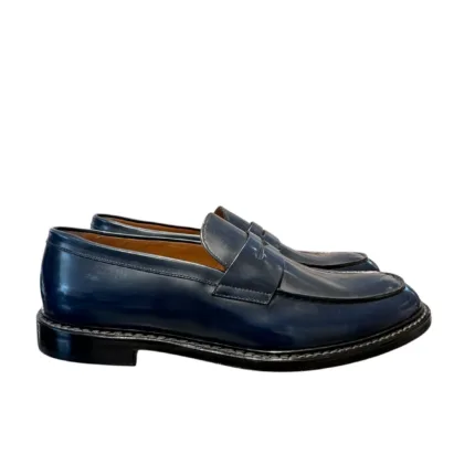 Mocassino Penny Doucal's Uomo in Pelle Bluette art. DU2405PHOEUF007NB10