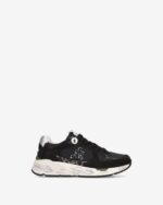 Sneakers Premiata Donna in Camoscio e Nylon Nero art. Mased 8114