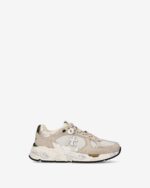 Sneakers Premiata Donna in Camoscio Beige e Nylon Tortora art. Mased 8116