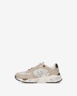 Sneakers Premiata Donna in Camoscio Beige e Nylon Tortora art. Mased 8116 - immagine 3