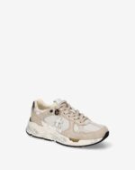 Sneakers Premiata Donna in Camoscio Beige e Nylon Tortora art. Mased 8116 - immagine 4