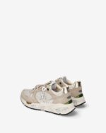 Sneakers Premiata Donna in Camoscio Beige e Nylon Tortora art. Mased 8116 - immagine 5