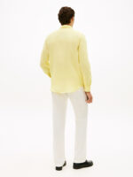 Camicia In Lino Regular Fit Uomo Tommy Hilfiger Giallo Citronella art. MW0MW41530 ZF0 - immagine 3