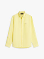 Camicia In Lino Regular Fit Uomo Tommy Hilfiger Giallo Citronella art. MW0MW41530 ZF0 - immagine 4