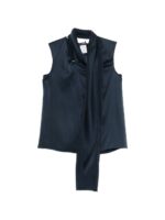 Top 'S MaxMara in raso di seta color blu art. SMMDRY