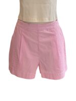 Pantaloncino Mc2 Saint Barth in Cotone a Righe Bianche e Rosa art. Amani Cotton Stripes Micro V 21