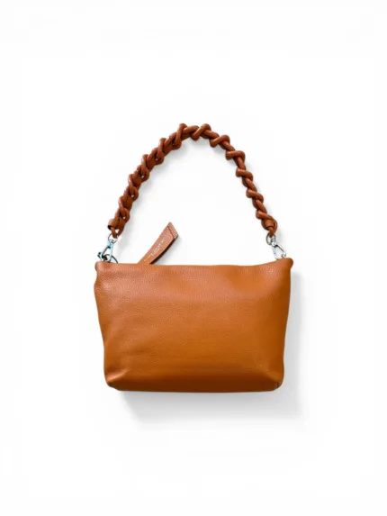 Pochette con Tracolla Media Gianni Chiarini In Pelle Arancio Hermes art. Brenda Spice