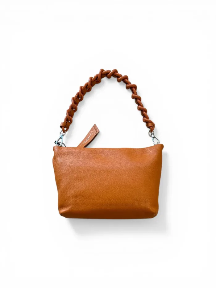 Pochette con Tracolla Media Gianni Chiarini In Pelle Arancio Hermes art. Brenda Spice, foto 1 di 1