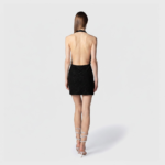 MiniAbito Donna Twentyfourhaitch in Jersey Strass Nero Art. Lipe - immagine 2