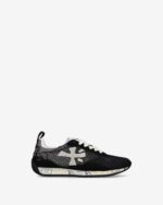 Sneakers Premiata Donna in Camoscio e Rete Nera art. Runsea25d 8107