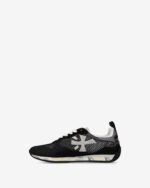 Sneakers Premiata Donna in Camoscio e Rete Nera art. Runsea25d 8107 - immagine 3