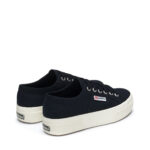 Sneakers Platform Superga Donna in Tela Blu art. 2740 Platform Navy - immagine 3