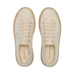 Sneakers Platform Superga Donna in Tela Avorio Crochet art. 2740 Platform Crochet Rope - immagine 3
