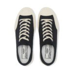 Sneakers Superga Uomo in Tela Nera Suola Bianca art. 2432 Works Low Cut Cotton Canvas Black-Off White - immagine 4