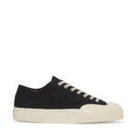 Sneakers Superga Uomo in Tela Nera Suola Bianca art. 2432 Works Low Cut Cotton Canvas Black-Off White