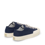 Sneakers Superga Uomo in Tela Blu Suola Bianca art. 2432 Works Low Cut Cotton Canvas Navy-Off White - immagine 3