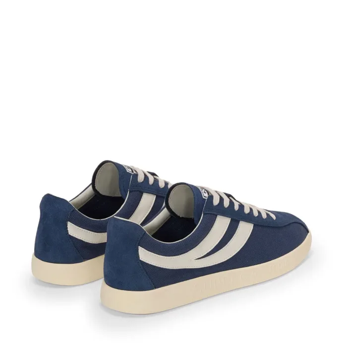 Sneakers Superga Uomo in Tela Blu Suola Avorio art.1960 Capri Cotton HairySuede Navy-White Avorio, foto 3 di 5