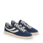 Sneakers Superga Uomo in Tela Blu Suola Avorio art.1960 Capri Cotton HairySuede Navy-White Avorio - immagine 2
